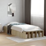 Cumpara ieftin Cadru de pat, stejar sonoma, 90x200 cm, lemn prelucrat