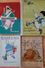 4 carti pentru copii, Munchhausen, Amintiri, Gargantua, Vrajitorul din Oz foto