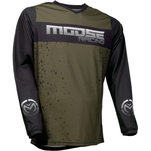 Tricou atv/cross MooseRacing Qualifier, culoare negru/olive, marime 2XL Cod Produs: MX_NEW 29106641PE