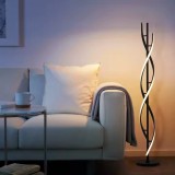 Lampadar LED Upsilon, 48W, 3000K/4000K/6000K, Metal si Acril, Negru ModernLight Concept