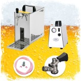 Set complet, dozator bere PYGMY 25, 1 linie cu răcire uscată, 35 litri/h, Green Line, cuplă butoi Type G