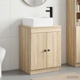 Cumpara ieftin Dulap pentru Chiuveta de Baie Stejar Sonoma 54 x 41 x 100 cm