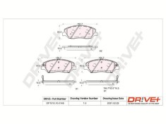 Dr!ve+ DP1010.10.0145 set placute frana,frana disc
