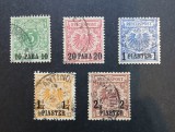GERMANIA-colonii in Turcia-1886/90-lot clasic-stampilate-