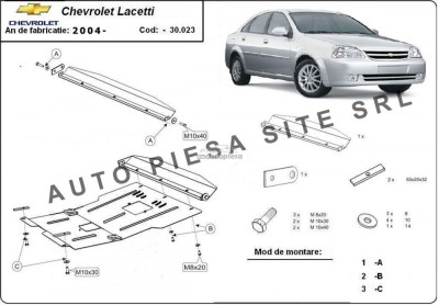Scut metalic motor Chevrolet Lacetti fabricat incepand cu 2004 APS-30,023 foto