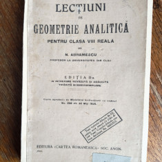 Lectiuni de geometrie analitica - N. Abramescu 1925 / R7P4F