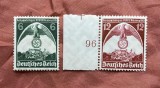 Serie Completă 2 Timbre Germania Al Treilea Reich 1935 Reichsparteitag N&uuml;rnberg Cu Margine și Contor Neștampilat - A007