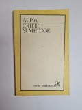 Critici și metode &ndash; Aut. Al. Piru, Ed. Cartea Rom&acirc;nească, 1989