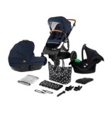 Carucior 3 in 1 Kinderkraft Prime 2 Mink Pro, Mink Pro Navy