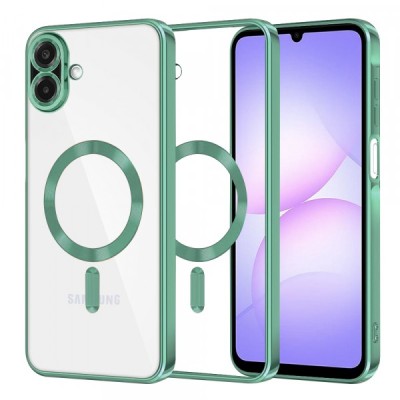 Husa MagSafe pentru Samsung Galaxy A07 4G A075, Techsuit, Luxury Crystal, Verde Deschis foto