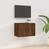 VidaXL Dulap TV montat pe perete, stejar maro, 57x34,5x40 cm