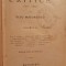 1892 Titu Maiorescu, Critice 1867-1892 Vol. II, Bucurest, Socecu&amp;comp