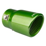 Ornament toba esapament universal AMiO din otel inoxidabil verde, montaj 43mm-62mm, intrare 63mm, iesire 76mm, lungime 130/110mm