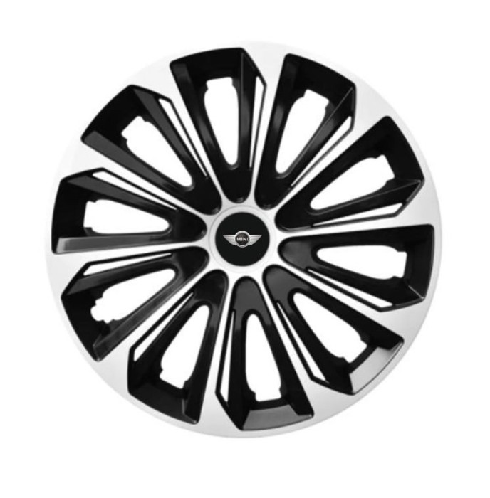 Set 4 capace roti Extra strong silver R15 pentru gama auto Mini Cooper