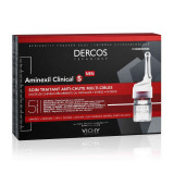 Vichy Aminexil tratament impotriva caderii parului pentru barbati Dercos Clinical 5, 21 fiole x 6 ml