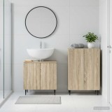 Cumpara ieftin Set de dulapuri pentru baie, 2 piese ZWOLLE Stejar Sonoma