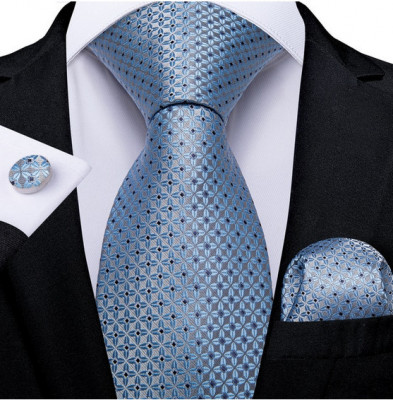 Set cravata + batista + butoni - matase - model 429 foto