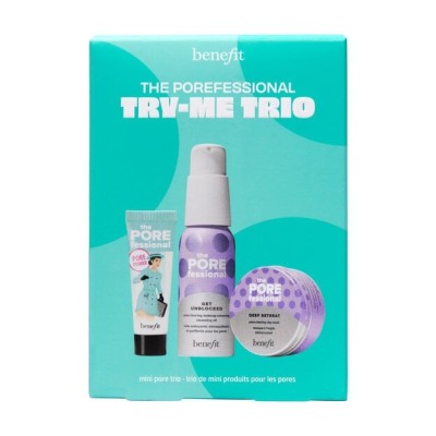 Set pentru Curatarea Porilor, Benefit, Try Me Trio, Primer, Demachiant, Masca foto