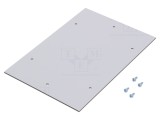 Placă montaj plastic gri deschis