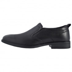 Pantofi barbati, din piele naturala, marca Mels, 66075-01-143, negru