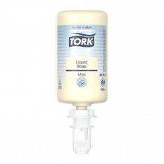 TORK Folyékony szappan, 1 l, S4 rendszer, TORK &quot;Enyhén illatosított&quot;, világossárga