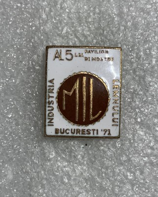 Insigna al V le-a pavilion de mostre industria lemnului București 71 foto