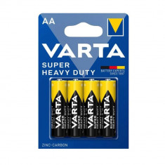 Set 4 baterii zinc-carbon LR03, Varta Super Heavy Duty 67618, AAA, 1.5V, in blister
