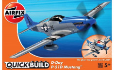 Kit Cosntructie Airfix Quick Build Avion D-Day P-51D Mustang foto