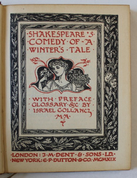 SHAKESPEARE &#039;S COMEDY OF A WINTER &#039;S TALE , 1919