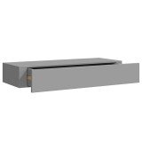 Cumpara ieftin Dulap de perete cu sertar, gri, 60x23,5x10 cm, MDF