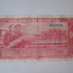 Vietnamul de Sud 10 Dong 1962 seria:492000