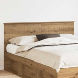 vidaXL Tăblie cap cu headboard Stejar Artizanal 160 cm Lemn compozit 888406