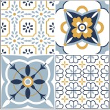 Set 12 placi decorative, autoadezive tip gresie, 30x30 cm, rezistente la apa, pentru pereti sau pardoseala, BZRSH