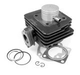 Set Motor Scuter 2T 80cc Suzuki AD Morini Racire Aer - Cilindru Piston Bolt Segmenti 46mm - Atala Benelli Derbi Italjet Malaguti Pegasus TGB