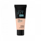 Fond de ten Matte &amp; Poreless 230 Natural Buff Fit Me, 30ml, Maybelline