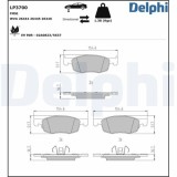 Placute frana Mazda 2 Liftback (Kb) 03.22-; Toyota Aygo X ( B7) 03.22-, Yaris ( P21 Pa1 Ph1) 02.20-, Fata, DELPHI