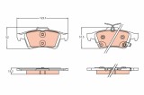 TRW GDB2178 set placute frana,frana disc