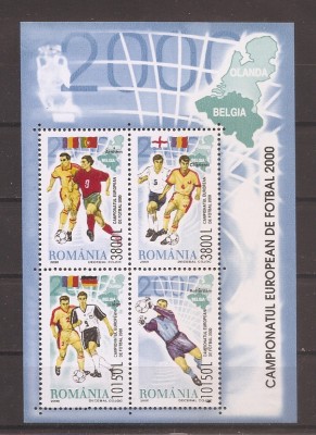 Romania 2000 - LP 1517 a, Campionatul European de Fotbal, bloc, MNH foto