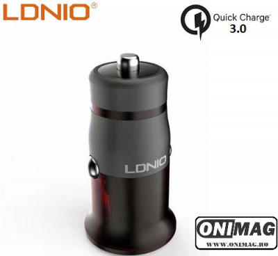 Incarcator Auto Ldnio C304q Qualcomm Quick Charge 3.0 Cu Cablu Micro Usb Inclus foto