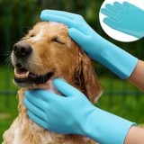 Manusi de curatare pentru animale de companie, Turcoaz, Marime unica, 1 pereche, CMCLASS