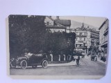 Carte poștală cu un automobil l&acirc;ngă Hotel Victoria, Necirculata, Fotografie