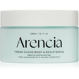 Arencia Fresh Cloud French Mint &amp; Lily crema delicata pentru exfoliere pentru corp si par 260 g