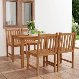 vidaXL Set mobilier grădină, 5 piese, lemn masiv de tec