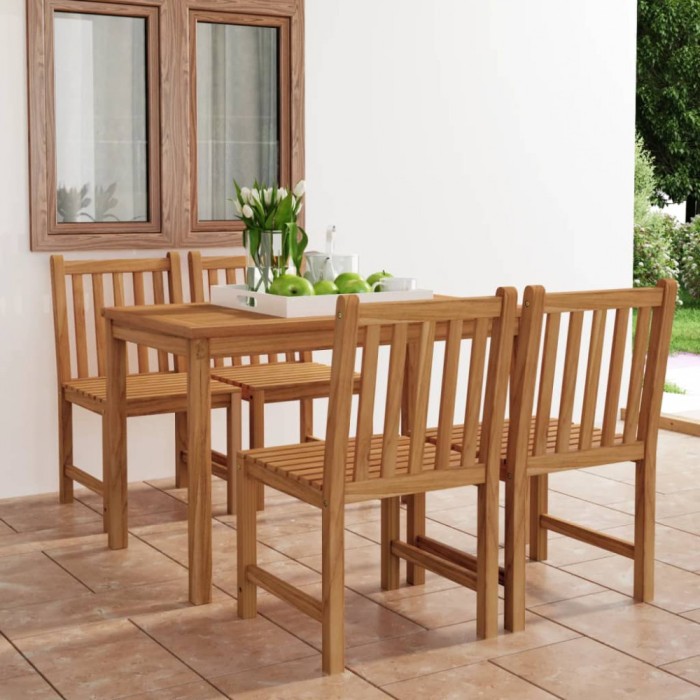 Gossi set mobilier gradina, 5 piese, lemn masiv de tec
