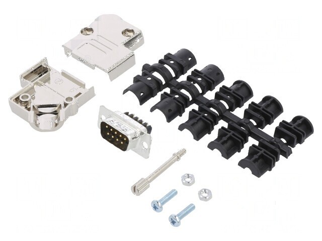Conector D-Sub PIN: 9 tată &icirc;n unghi 45&deg;