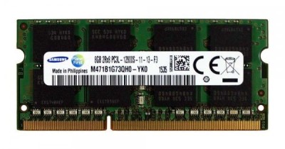 Memorie RAM laptop 8GB DDR3L PC3L 1.35V 1600Mhz - M471B1G73QH0 foto