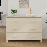 VidaXL Servantă &bdquo;HAMAR&rdquo;, maro miere, 113x40x80 cm, lemn masiv de pin