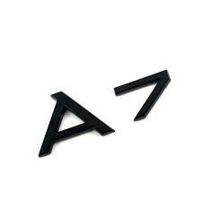 Emblema Audi A7 negru mat foto