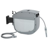 Outsunny Tambur furtun cu furtun de grădină 30 m, cutie pivotantă 180&deg; cu &icirc;nfășurare automată și blocare | Aosom Romania