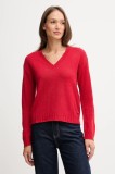 Pepe Jeans pulover din amestec de l&acirc;nă culoarea roșu, light, PL7000001